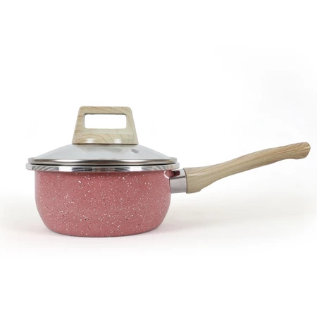 Cookville Amber Pink Saucepan with Lid